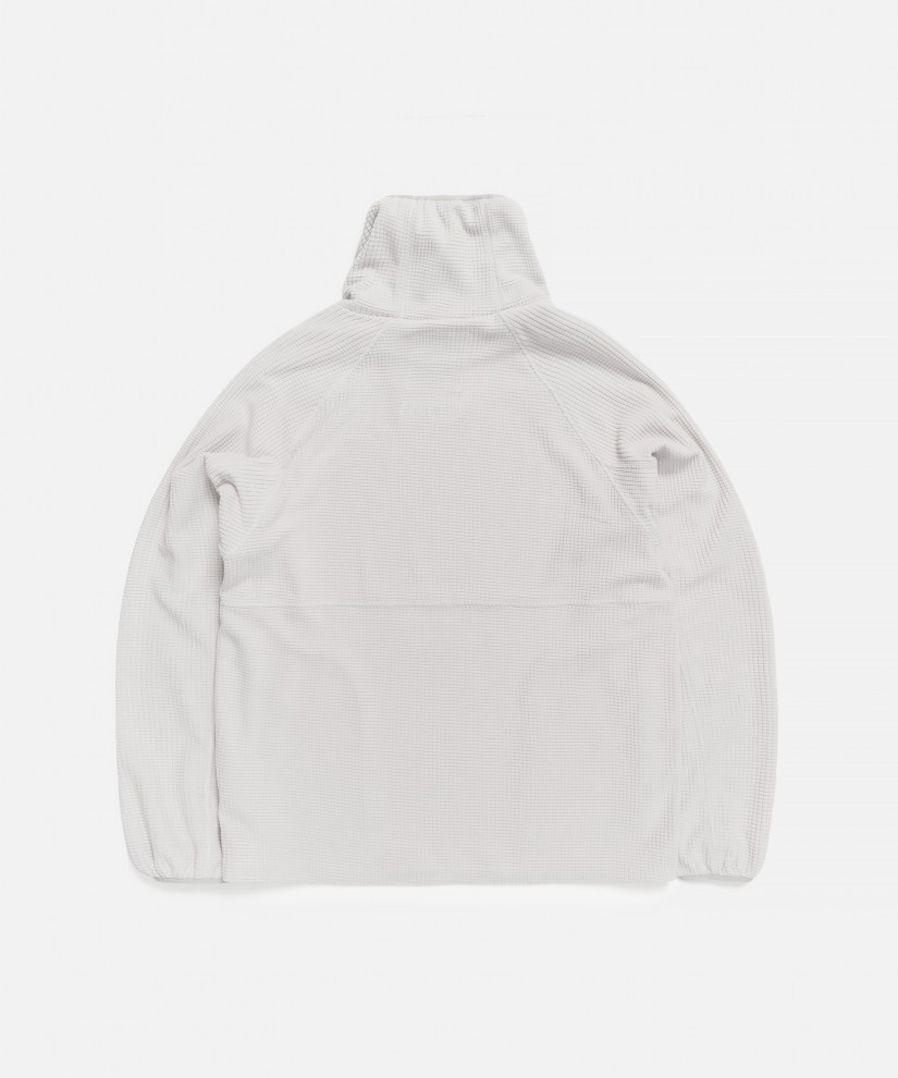 Neck-Warmer Pullover (White Grey)