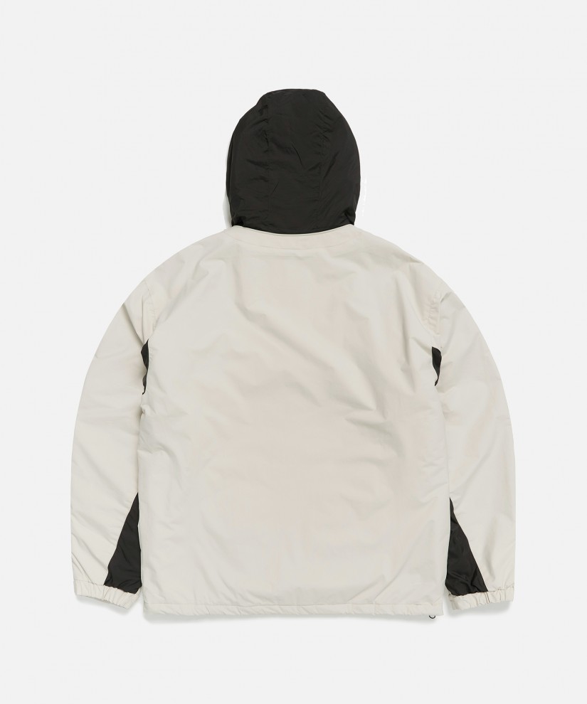 Layered Hood Pullover (White Grey)