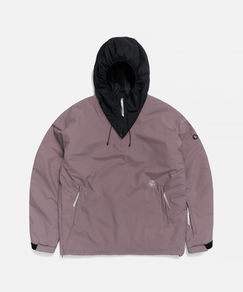Layered Hood Pullover (Mauve)