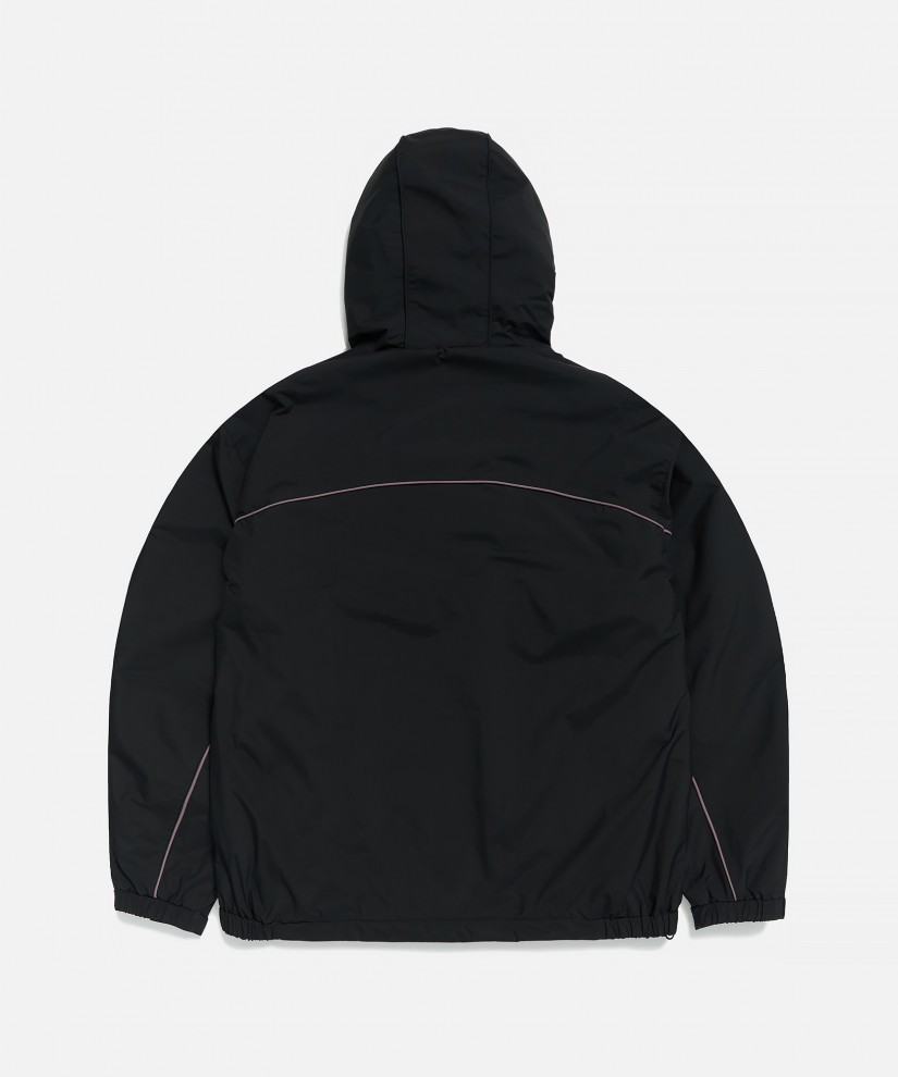 Off-Center Placket Jacket (Black)