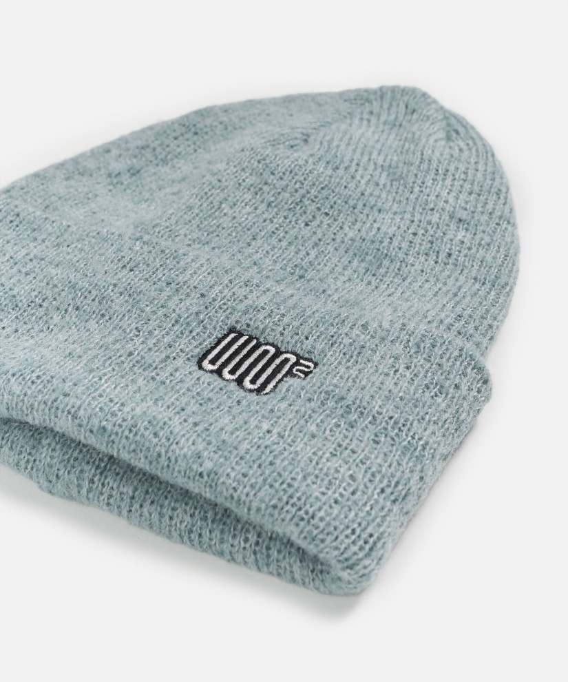 Hairy Alpaca-Blend Beanie (Blue)