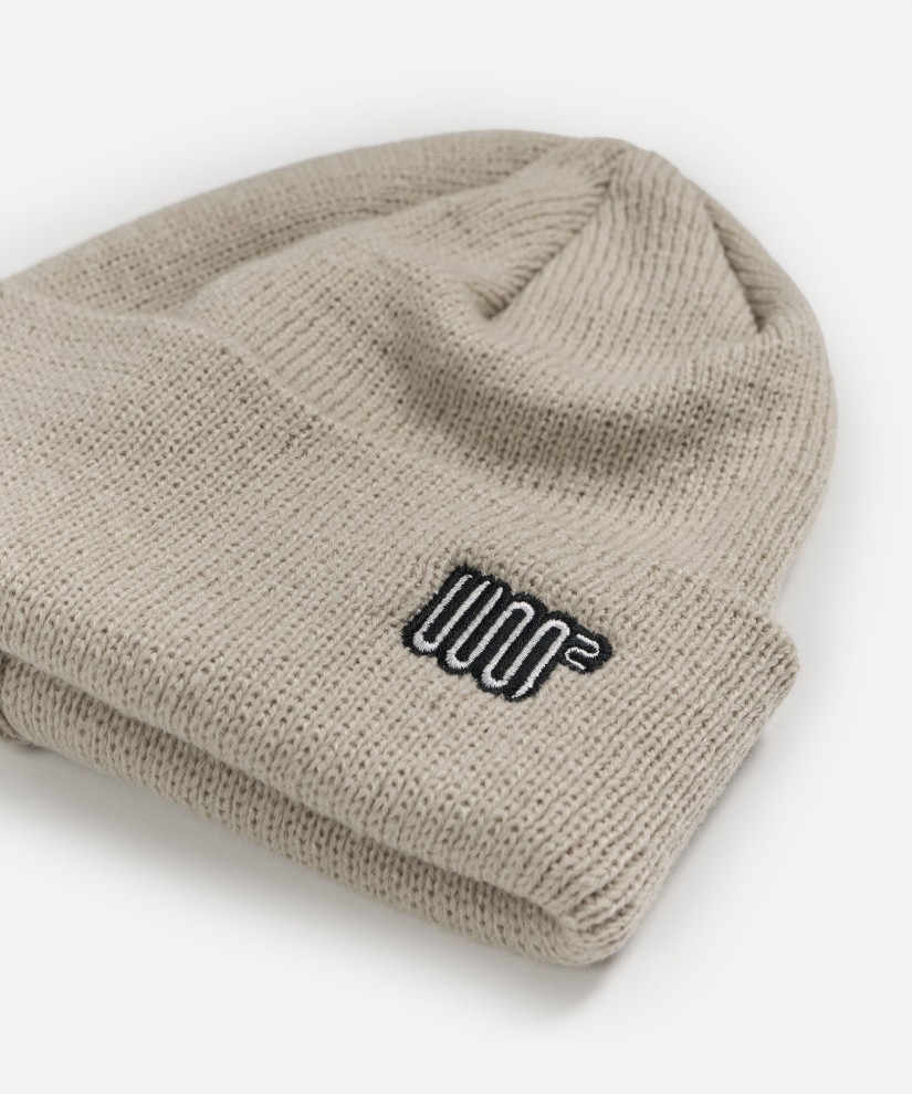 Logo Embroidery Beanie (Beige)