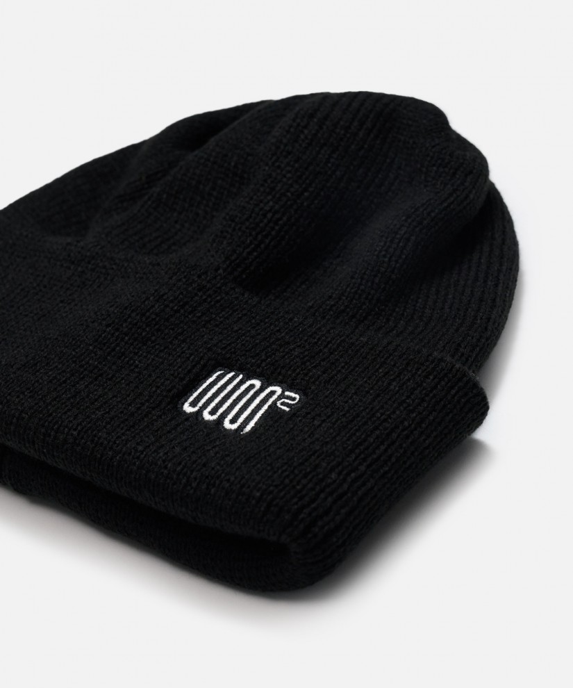 Logo Embroidery Beanie (Black)