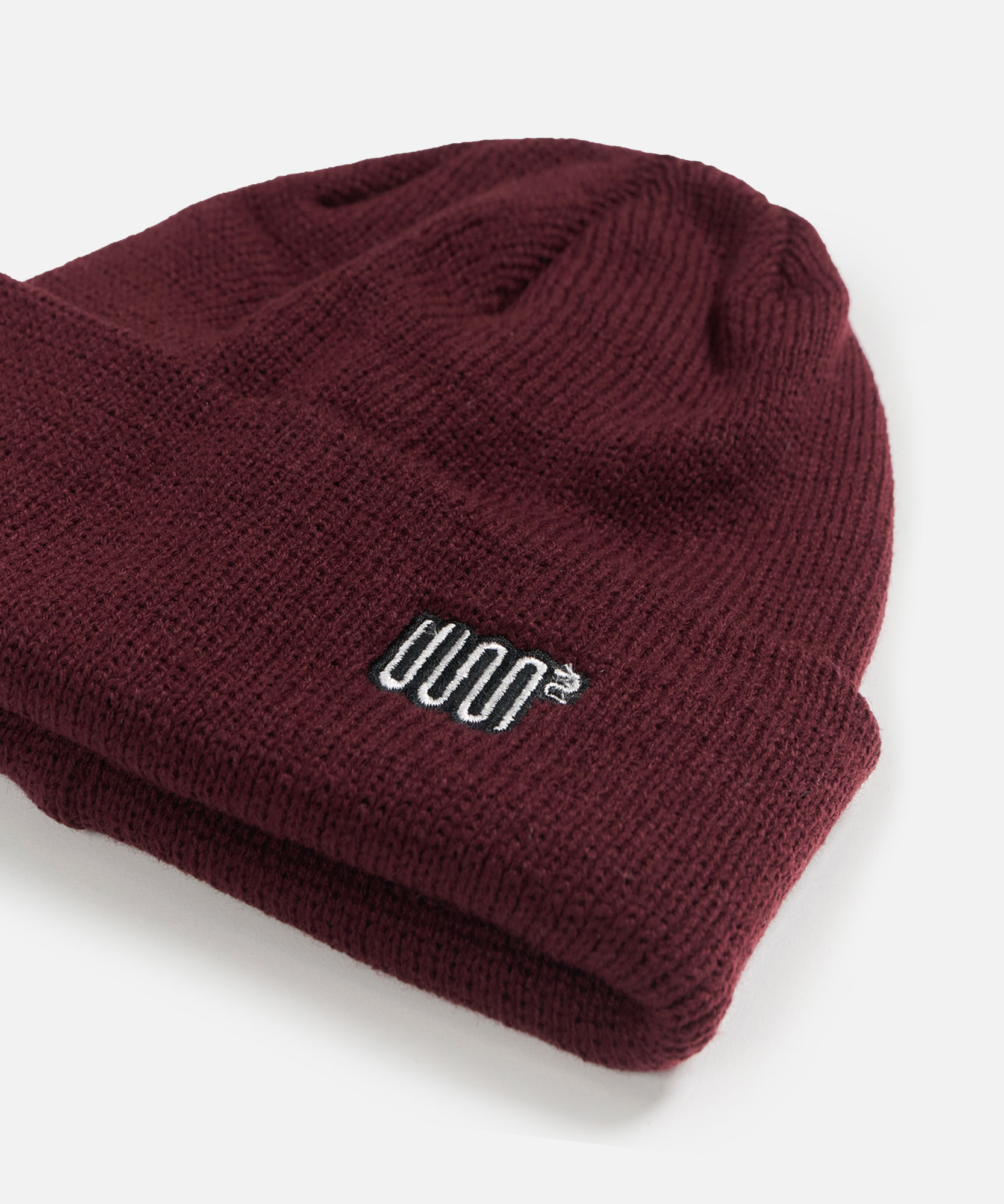 Logo Embroidery Beanie (Burgundy)