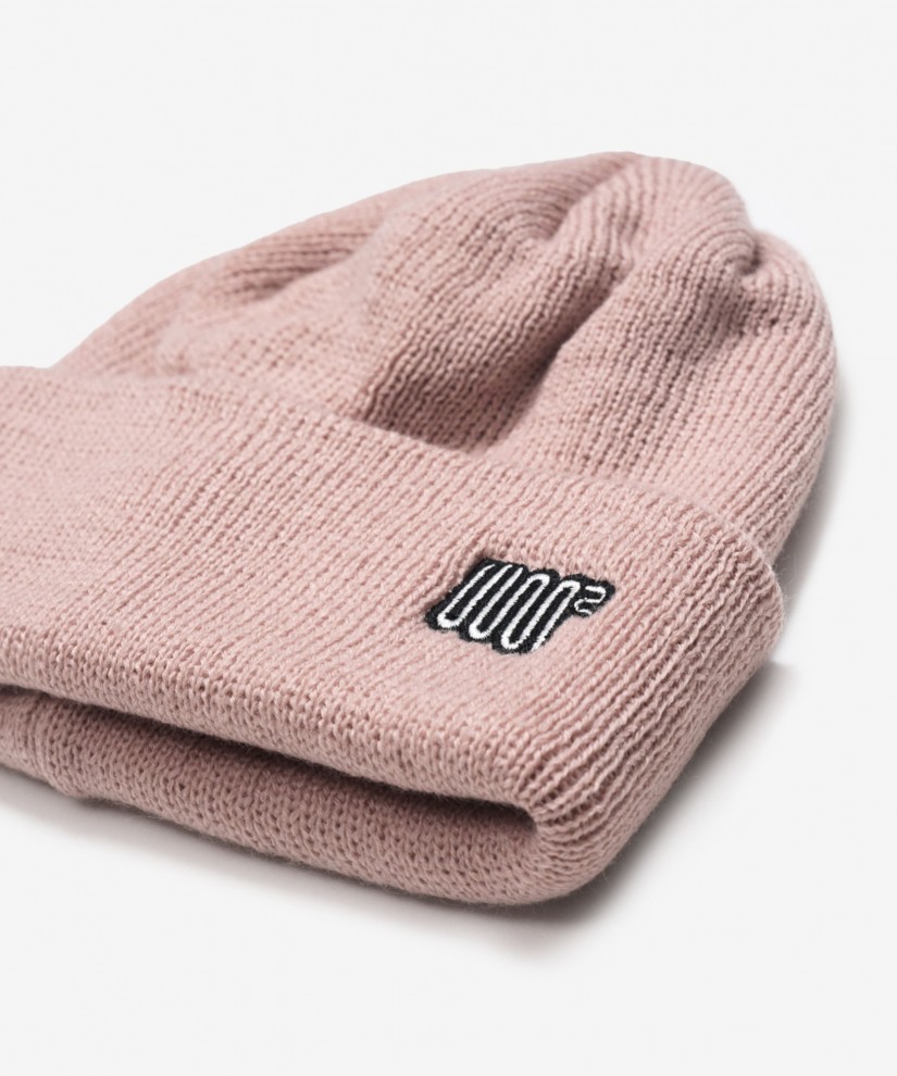 Logo Embroidery Beanie (Pink)