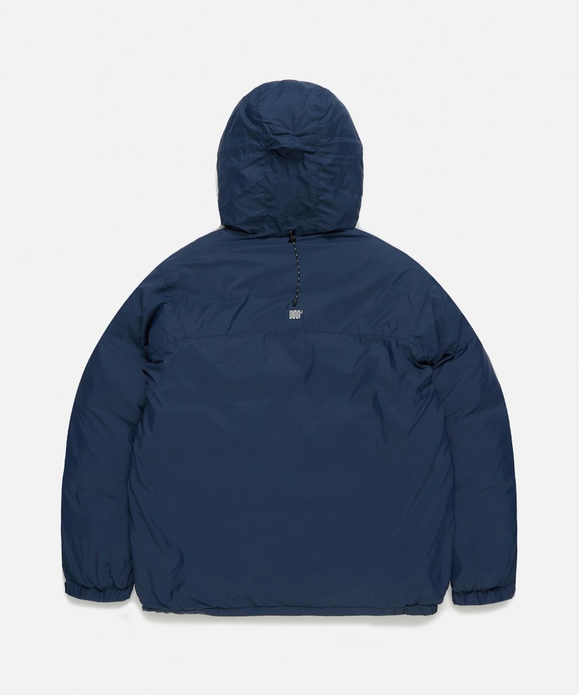 Concealed Zipper W-Puffer (Navy)