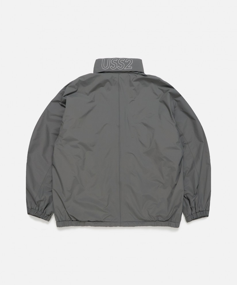 Reflective High-Neck Jacket (Khaki Grey)