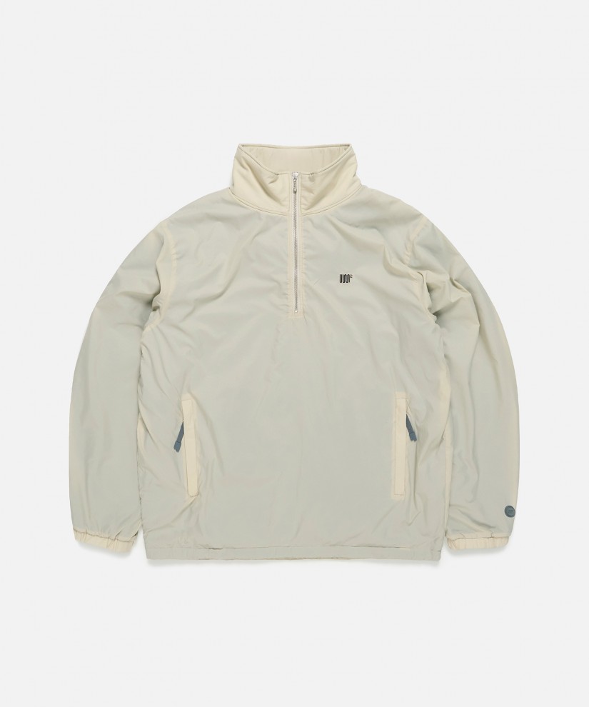 Light Half-Zip Pullover (Beige)